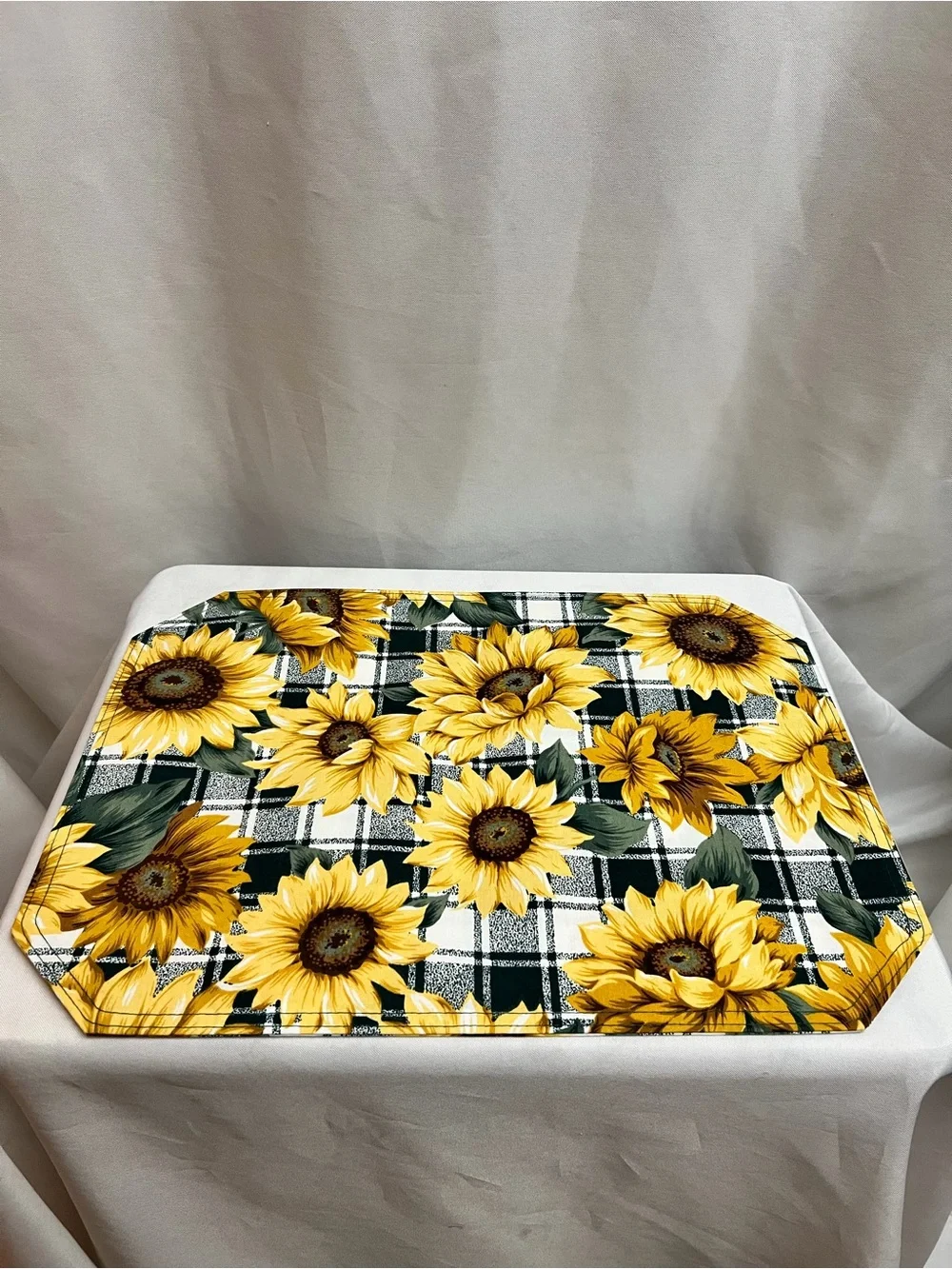Set Of 3 Handmade Sunflower Placemats Farmhouse Country Kitchen Table Decor